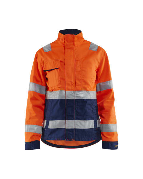 BLAKLAEDER - Damen High Vis JackeHigh Vis Orange/Marineblau XXL