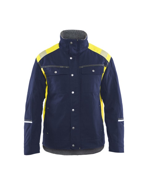 BLAKLAEDER - WinterjackeMarineblau/Gelb M