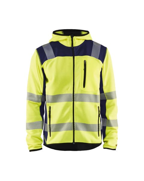 BLAKLAEDER - High Vis StrickjackeHigh Vis Gelb/Marineblau XXL