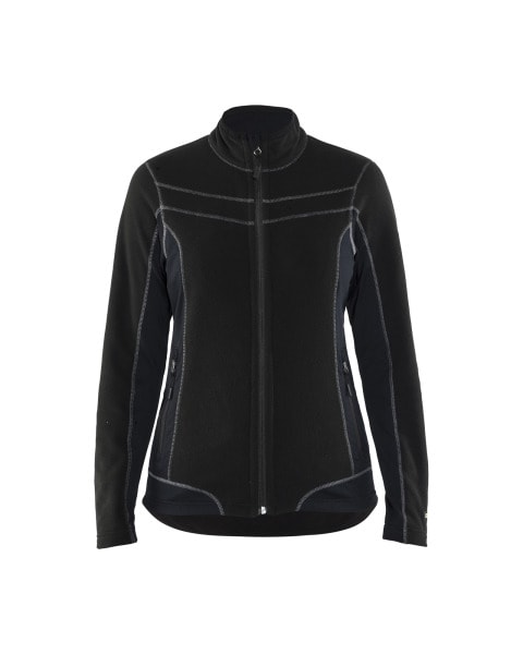 BLAKLAEDER - Damen Microfleece JackeSchwarz XL