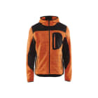 BLAKLAEDER - Strickjacke High Vis Orange/Schwarz XXS