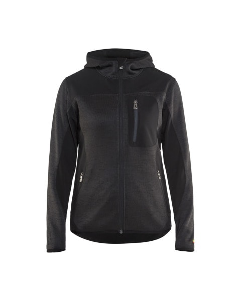 BLAKLAEDER - Damen StrickjackeDunkelgrau/Schwarz XL