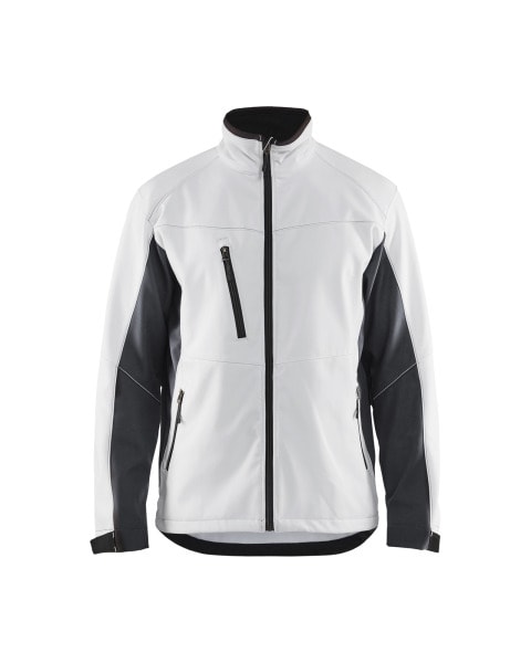 BLAKLAEDER - Softshell JackeWeiß/Dunkelgrau XS
