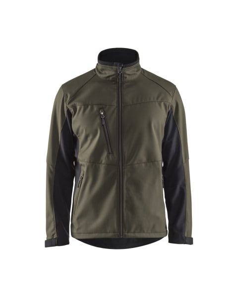 BLAKLAEDER - Softshell JackeDunkel Olivgrün/Schwarz L