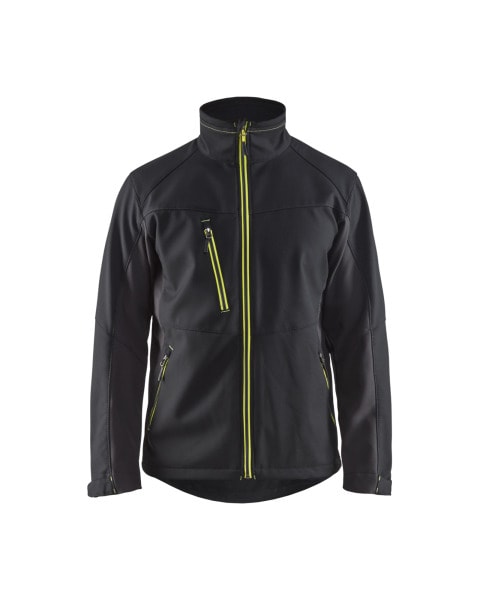 BLAKLAEDER - Softshell JackeSchwarz/Gelb XS