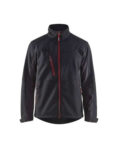 BLAKLAEDER - Softshell JackeSchwarz/Rot XS