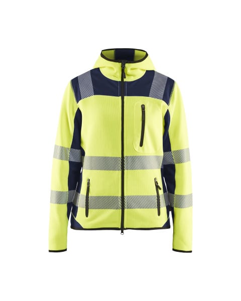 BLAKLAEDER - Damen High Vis StrickjackeHigh Vis Gelb/Marineblau XXL