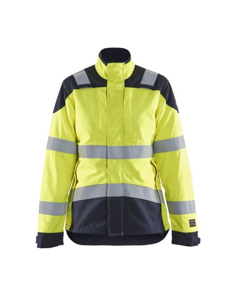 BLAKLAEDER - Damen Multinorm Jacke InhärentHigh Vis Gelb/Marineblau XXXL