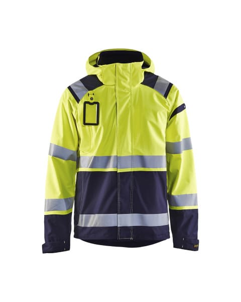 BLAKLAEDER - High Vis Shell JackeHigh Vis Gelb/Marineblau L