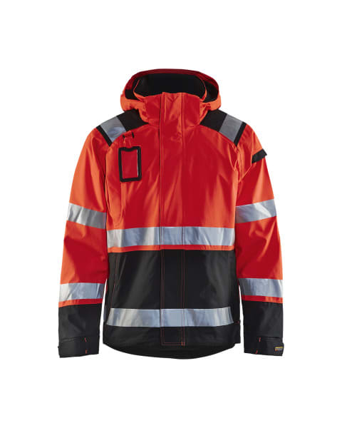 BLAKLAEDER - High Vis Shell JackeHigh Vis Rot/Schwarz M