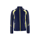 BLAKLAEDER - Microfleece JackeMarineblau/ High Vis Gelb XS
