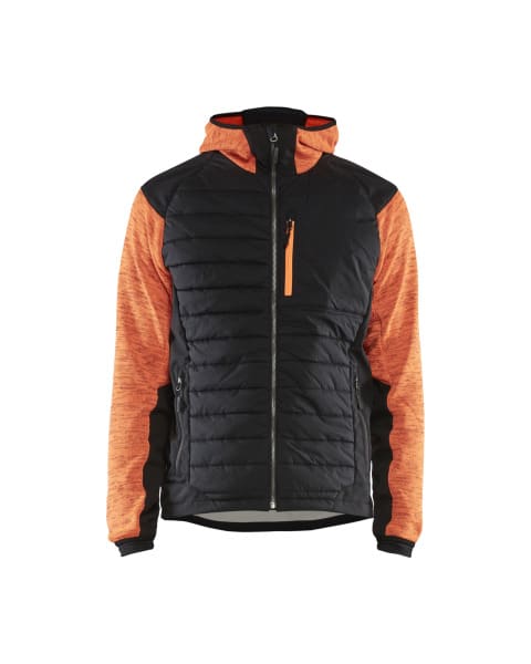 BLAKLAEDER - Hybrid JackeHigh Vis Orange/Schwarz XL