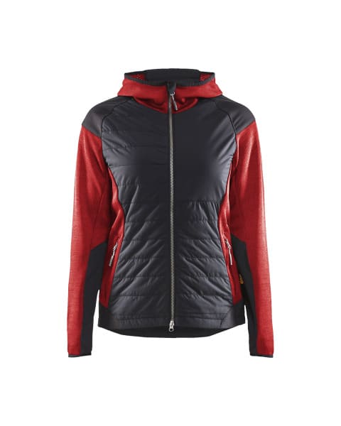 BLAKLAEDER - Damen Hybrid JackeRot/Schwarz M
