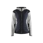 BLAKLAEDER - Damen Hybrid JackeGrau Melange/Schwarz XXL