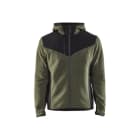 BLAKLAEDER - Strickjacke mit SoftshellHerbstgrün/Schwarz M