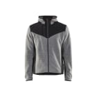 BLAKLAEDER - Strickjacke mit SoftshellGrau Melange/Schwarz S