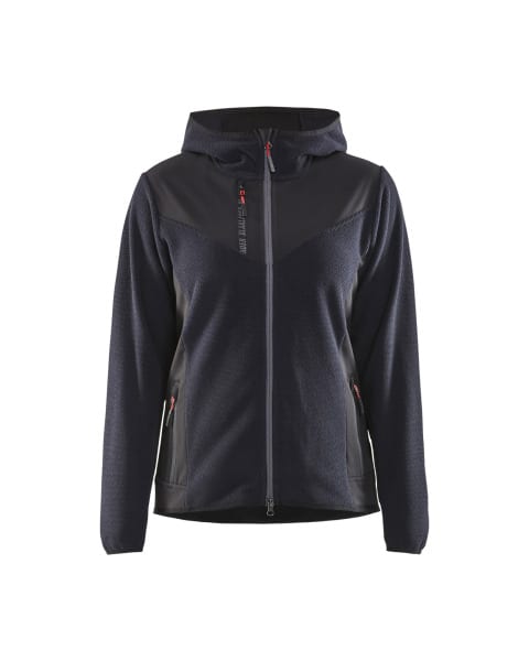 BLAKLAEDER - Damen StrickjackeDunkel Marineblau/Schwarz XXXL