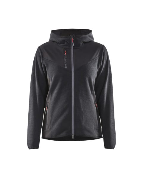BLAKLAEDER - Damen StrickjackeDunkelgrau/Schwarz XXXL