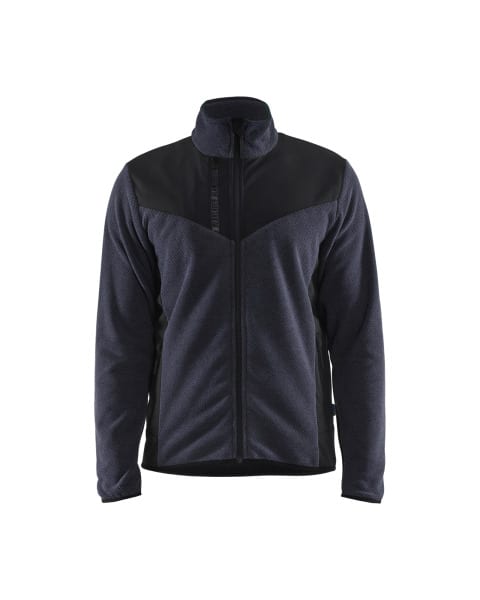 BLAKLAEDER - Strickjacke mit SoftshellDunkel Marineblau/Schwarz XXL