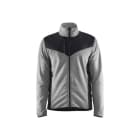 BLAKLAEDER - Strickjacke mit SoftshellGrau Melange/Schwarz XXXL