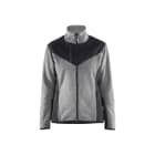 BLAKLAEDER - Damen Strickjacke mit SoftshellGrau Melange/Schwarz XL