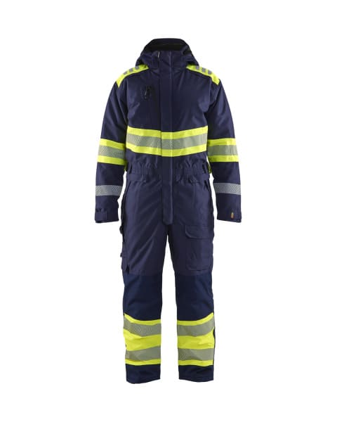 BLAKLAEDER - High Vis WinteroverallMarineblau/ High Vis Gelb LS