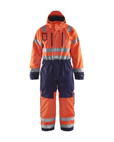 BLAKLAEDER - High Vis WinteroverallHigh Vis Orange/Marineblau C56