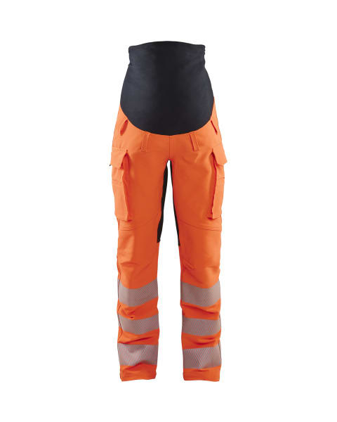 BLAKLAEDER - High Vis Umstandshose 4-Wege-Stretch High Vis Orange/Schwarz XL