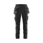 BLAKLAEDER - Damen Handwerker Arbeitshose mit Stretch Schwarz D19