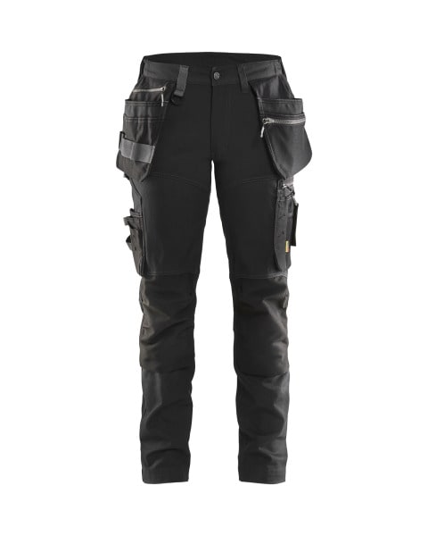 BLAKLAEDER - Damen Handwerker Arbeitshose mit Stretch Schwarz D24