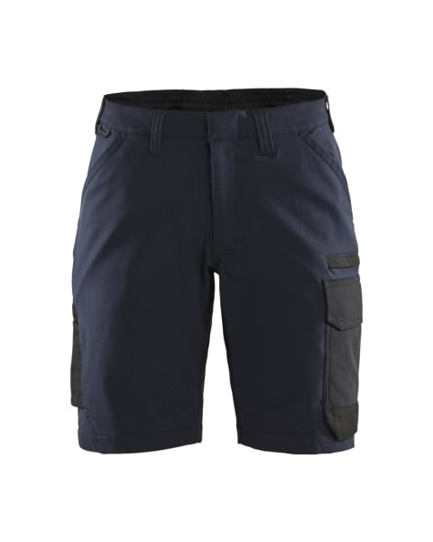 BLAKLAEDER - Damen Service Shorts 4-Wege-Stretch Dunkel Marineblau/Schwarz C32