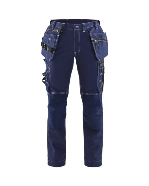 BLAKLAEDER - Damen Handwerker Arbeitshose mit Stretch Marineblau C32