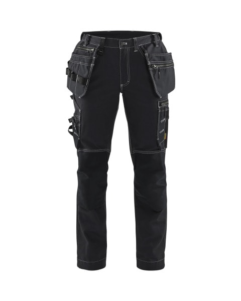 BLAKLAEDER - Damen Handwerker Arbeitshose mit Stretch Schwarz D23
