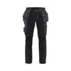 BLAKLAEDER - Damen Handwerker Arbeitshose mit Stretch Schwarz C40
