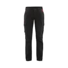 BLAKLAEDER - Damen Industrie Arbeitshose Stretch Schwarz/Rot C36