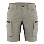 BLAKLAEDER - Damen Service Shorts Stretch Steingrau/Schwarz C38