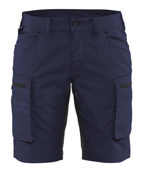 BLAKLAEDER - Damen Service Shorts Stretch Marineblau/Schwarz C50