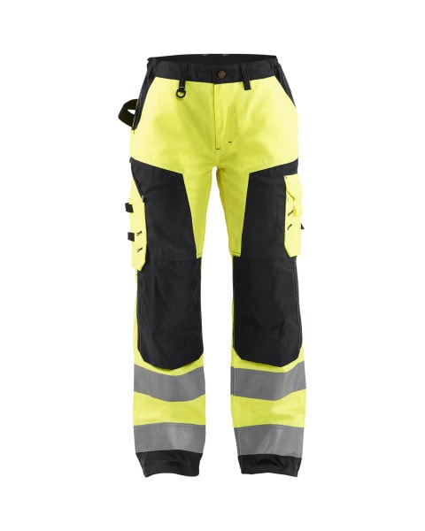 BLAKLAEDER - Damen High Vis Arbeitshose ohne Werkzeugtaschen High Vis Gelb/Schwarz C36