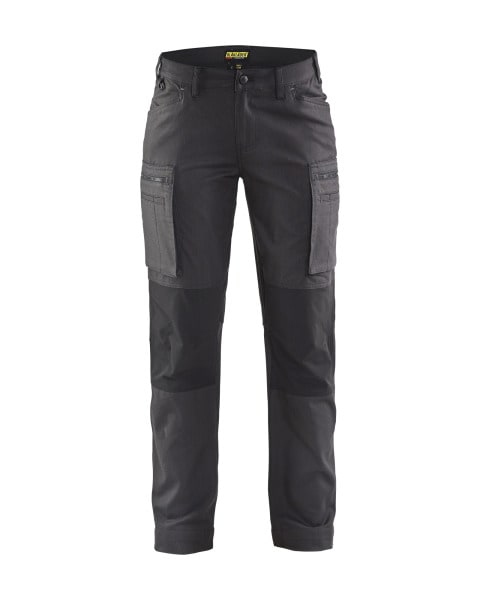 BLAKLAEDER - Damen Service Arbeitshose Stretch Dunkelgrau/Schwarz C42