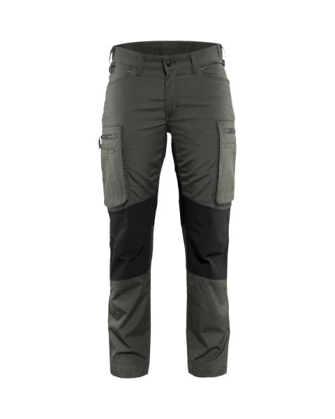 BLAKLAEDER - Damen Service Arbeitshose Stretch Armygrün/Schwarz C34
