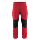 BLAKLAEDER - Damen Service Arbeitshose Stretch Rot/Schwarz C34