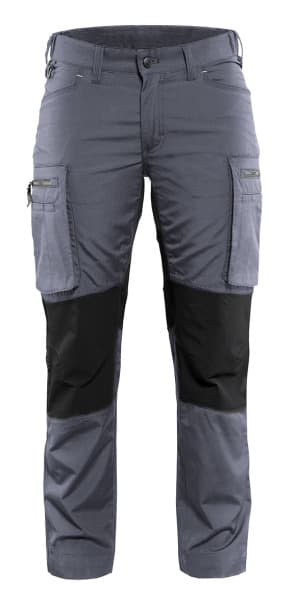 BLAKLAEDER - Damen Service Arbeitshose Stretch Grau/Schwarz C50