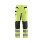 BLAKLAEDER - Damen High Vis Arbeitshose mit Stretch High Vis Gelb/Schwarz C44
