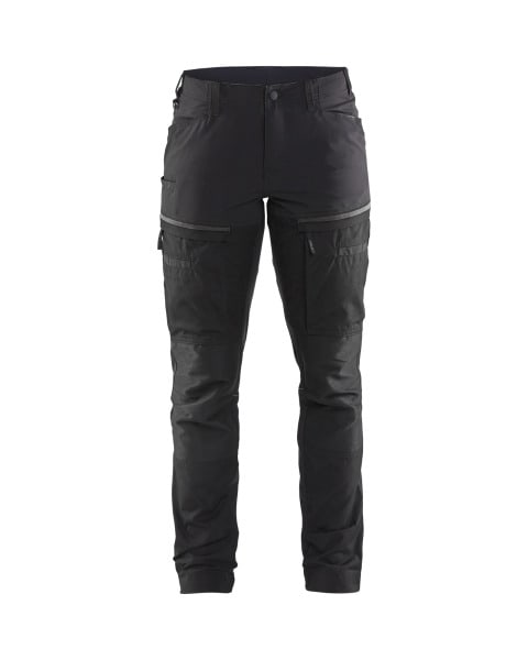 BLAKLAEDER - Damen Servicehose mit Stretch Schwarz/Dunkelgrau D20