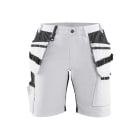 BLAKLAEDER - Damen Maler Shorts mit Stretch X1900 Weiß/Schwarz C46