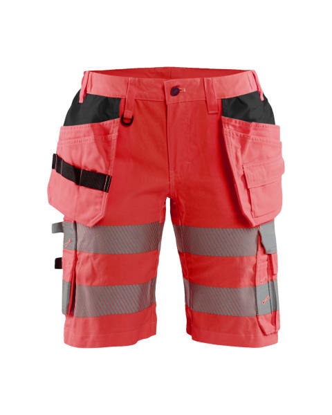 BLAKLAEDER - Damen High Vis Shorts mit Stretch High Vis Rot C48