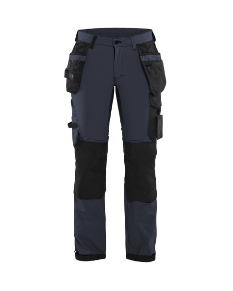BLAKLAEDER - Damen Handwerker Arbeitshose 4-Wege-Stretch Dunkel Marineblau/Schwarz C42