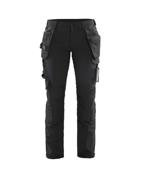 BLAKLAEDER - Damen Handwerker Arbeitshose 4-Wege-Stretch Schwarz/Dunkelgrau D20