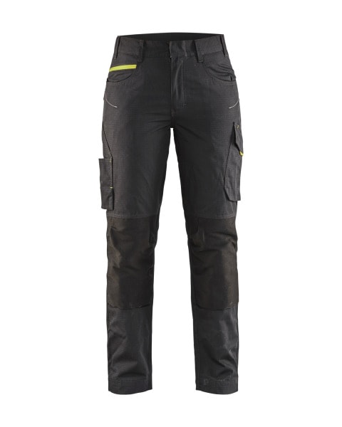 BLAKLAEDER - Damen Service Arbeitshose mit Stretch Schwarz/Gelb C50