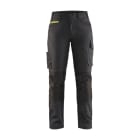 BLAKLAEDER - Damen Service Arbeitshose mit Stretch Schwarz/Gelb C48
